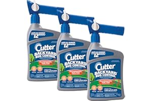 Cutter Backyard Bug Control Spray Concentrate (3 Pack), Kills Mosquitoes, Fleas & Listed Ants, 32 fl Ounce