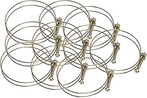 Steelex D4348 Wire Hose Clamp, 2-1/2-Inch, 10-Pack