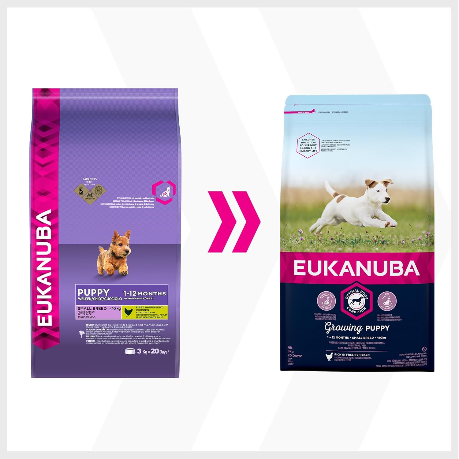 eukanuba puppy small breed 3kg