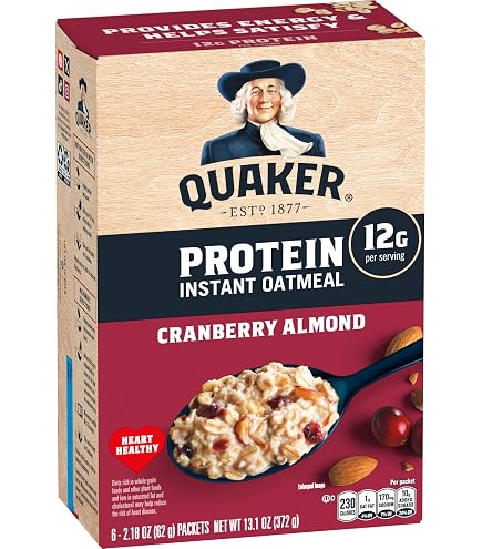 Quaker Instant Oatmeal Fruit & Cream Variety Pack 42.3 Oz., 40 Packets Strawberries Cream Blueberries Cream Peaches Cream And Bananas Cream I4199604980