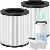 XBWW 2 Packs W-01 Replacement Filter Compatible with DBFIT W-01 Air Cleaner Purifier with Extra 8pcs Aroma Pads