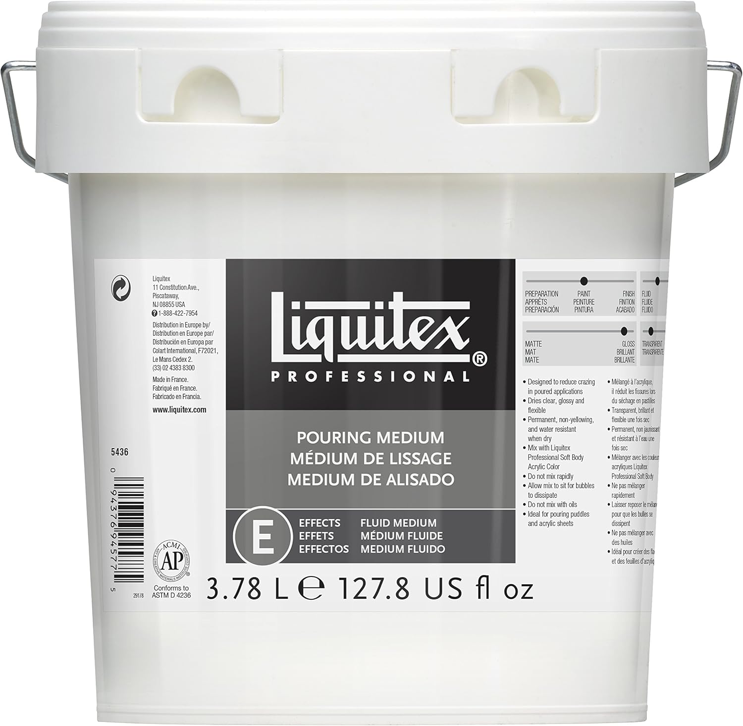 LIQUITEX Professional Pouring Effects Medium, 127.81oz (gallon) (5436) Amazon.co.uk Kitchen