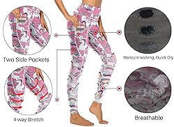 High Waisted Yoga Pants with Pockets Workout