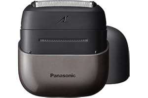 Panasonic Swipe Right Travel Shaver for Men, Portable Electric Razor with USB-C Charging, 3-Blade Cutting System and Beard Sensor Technology, Wet/Dry Use - ES-CM3A-K