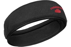 Protective Headband Curling Spirit by Forcefield - Black Neoprene Ultra M/L - Youth/Adult Size - The Roaring Game Insignia