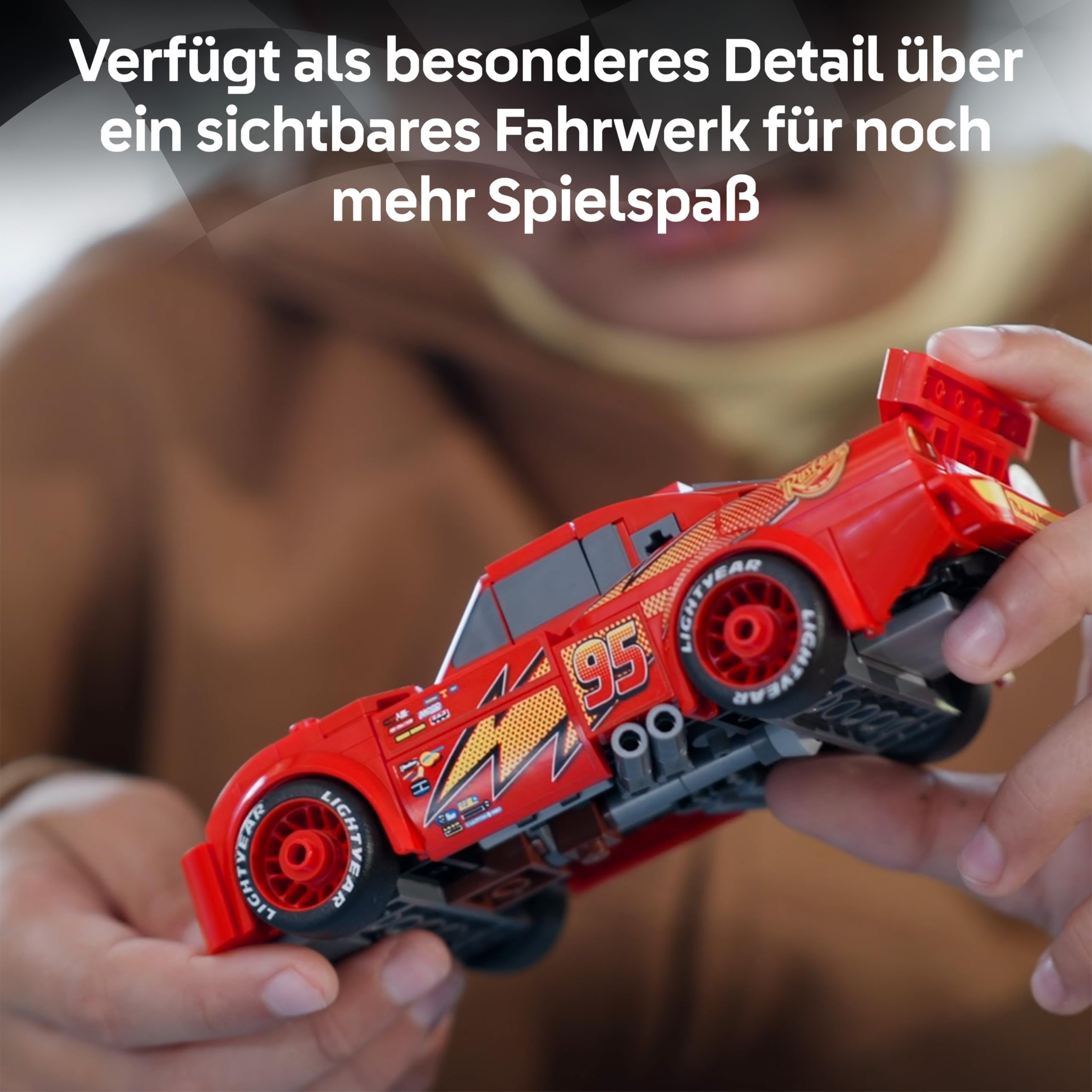 LEGO Speed Champions | Lightning McQueen - Spielzeug zu Cars von Disney Pixar - DIY Deko für Kinderzimmer - Auto Spielset - Kreatives Geschenk für Mädchen, Jungen und Autofans ab 9 Jahren - 77255 5