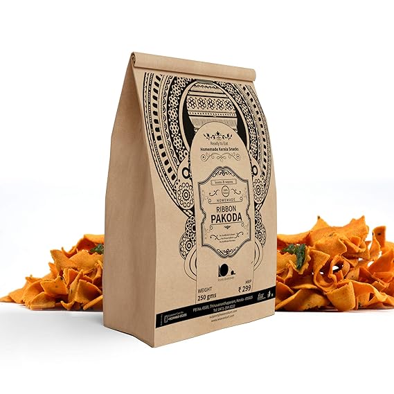 looms & weaves - Ready to eat Kerala Snacks Kokkuvada/ Ribbon Pakoda - 250 gm