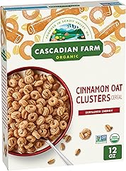 Cascadian Farm Organic Cinnamon Oat Clusters Cereal, Made with Whole Grain, Non-GMO, 15 oz