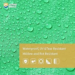 GUARD SHIELD Green/Silver Tarp 10x10 Feet