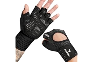 ATERCEL Gym Gloves for Men and Women, Workout Gloves with Wrist Support Weight Lifting Gloves High-Elastic and Breathable Exe