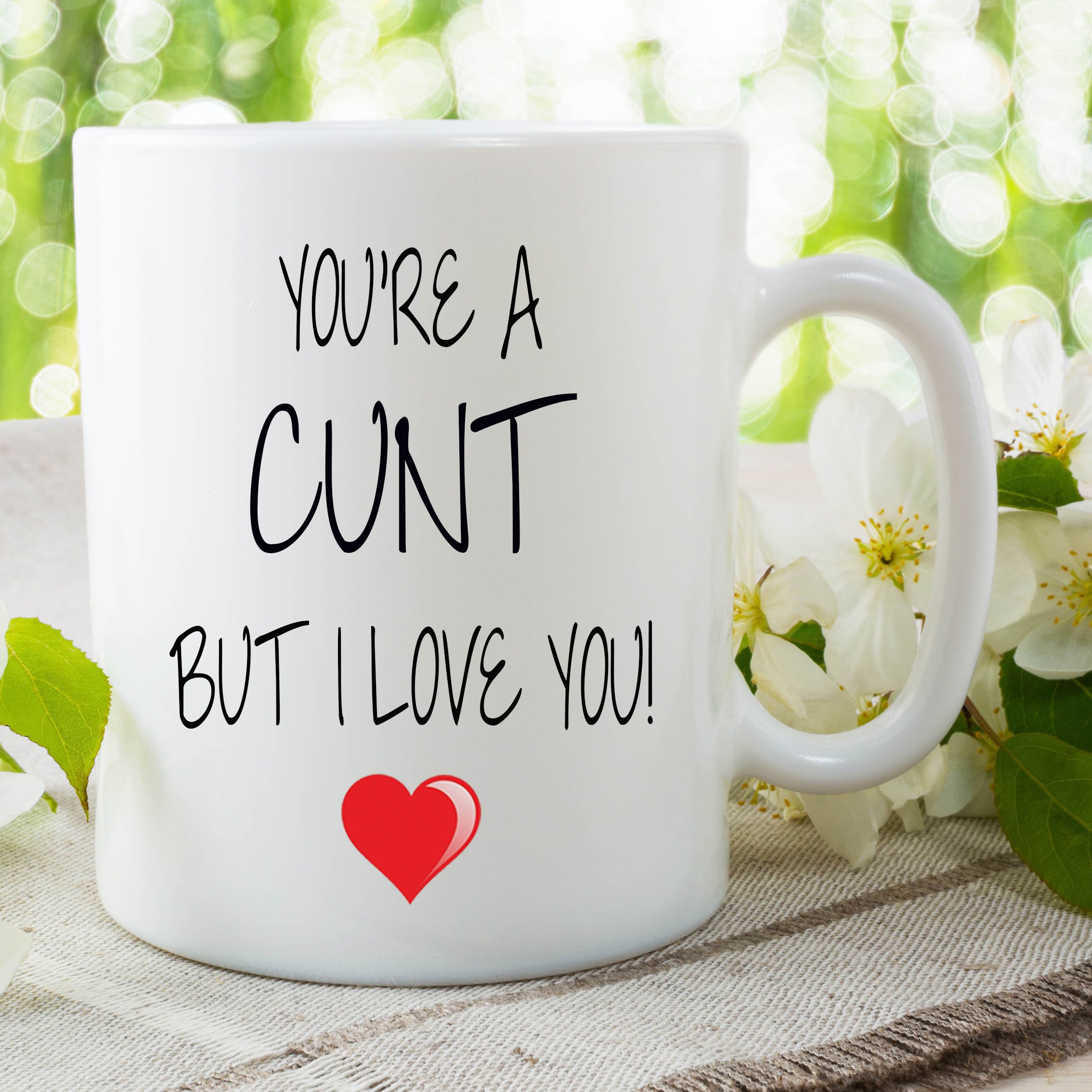 Funny Novelty Mugs Cu*t I Love You Gifts Boyfriend Adult Humour Cup WSDMUG716