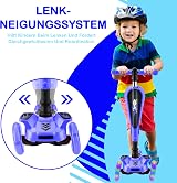 Hurtle 3-Wheel Tri Scooter with Seat Kids 4-7 Blue LED Lights view 8