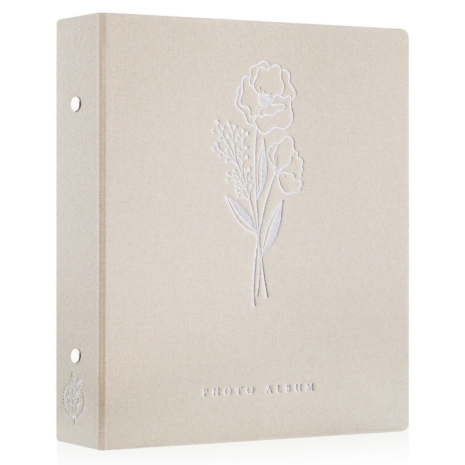 Lanpn Photo Album 11x15 11.5x15cm 400 Pictures, Exquisite Linen Photo Book Sets, Each Album Holds 400 Horizontal and Vertical Only Picture for Kids Boy Girls (Beige)