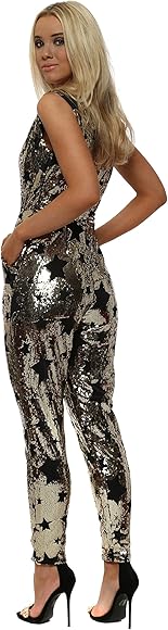 sequin star jumpsuit