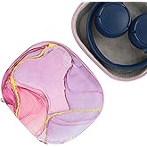 Kingshion Hard Headphone Case Compatible with Skullcandy Riff Wireless, Riff On-Ear Travel Carrying Bag for Lowrider(Pink