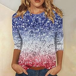 of July Outfits,White USA Shirt,USA Crewneck,Blue