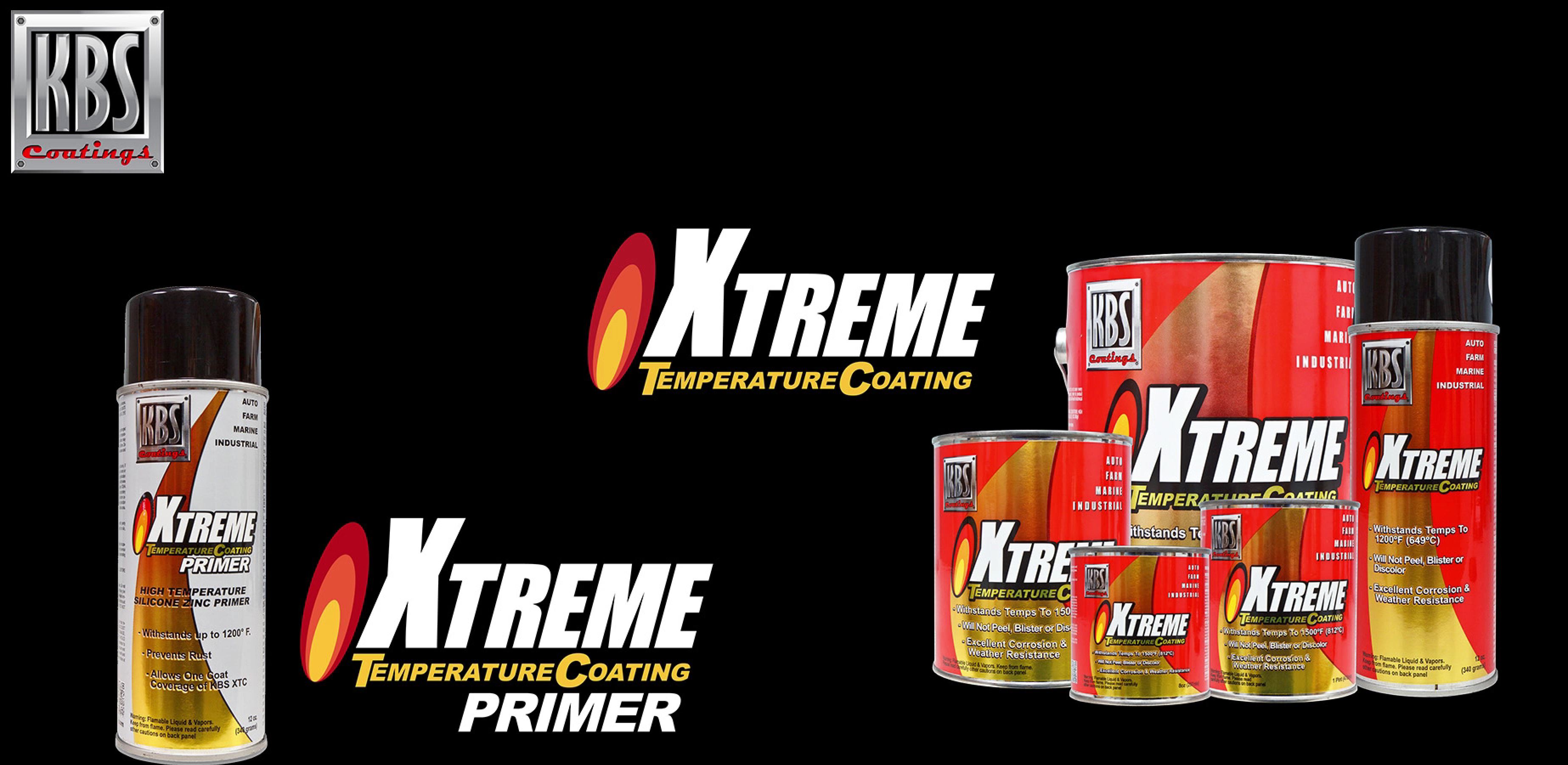 KBS Coatings XTC Clear High Temp Coating 1 Quart - 500°F to 1500°F Heat Resistant Paint for Metal