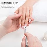 ARMIZ Cuticle Pusher Stainless Steel Dual Head Nail Scraper Gel Remover Tool view 5