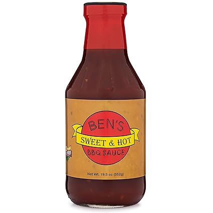 Amazon Com Ben S Sweet Hot Bbq Sauce Sweet Spicy Barbecue Sauce All Natural Barbeque Sauce 19 5 Oz Barbecue Sauces Grocery Gourmet Food