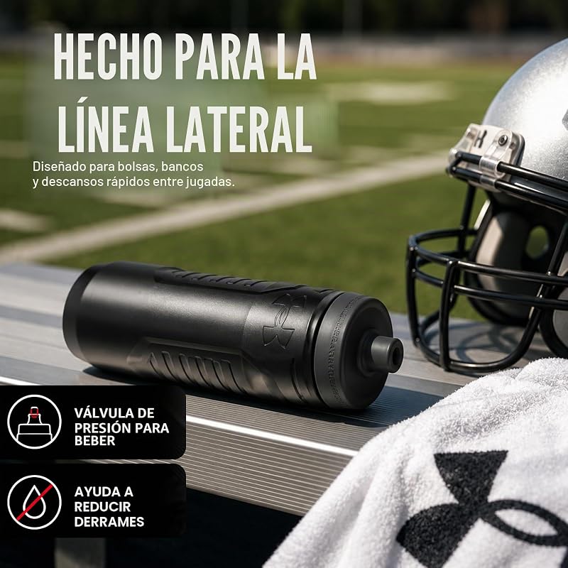 32oz Squeeze Lateral Preto/Cinzento Picth 950 mililitros