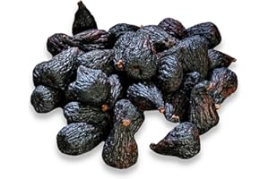 Nutra Fig Organic Dried Black Mission Figs - Organic Dried Black Figs, High Fiber Snacks, Unsweetened Dried Figs, Gluten-Free Snacks, Non-GMO, Kosher, Whole Dried Figs, Grown in California, Contain Sunflower Oil - Organic Figs, 5 Lb, 1 Pack