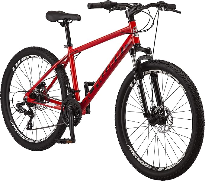 Schwinn High Timber ALX Youth/Adult Mountain Bike, Aluminum Frame and Disc Brakes, 26Inch