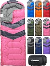 MalloMe Sleeping Bags for Adults & Kids 3-4 Season Ultralight Lightweight