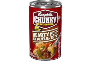 CAMPBELL’S CHUNKY Campbell's Chunky Soup, Hearty Beef and Barley Soup, 18.8 Oz Can