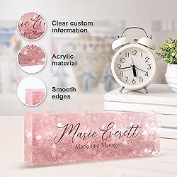 Custom Name Plate for Desk | Personalized Desk Name