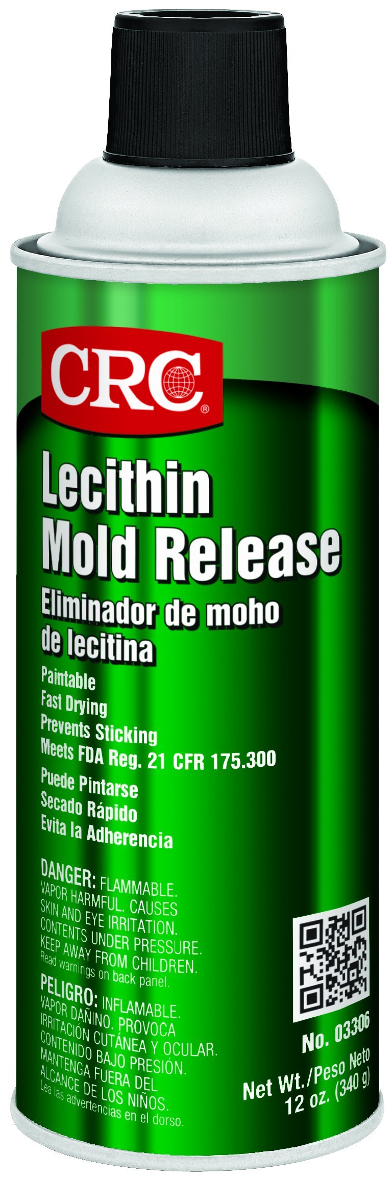 CRC 3306 Lecithin Mold Release, 12 oz Aerosol Can, Clear Buy Online in