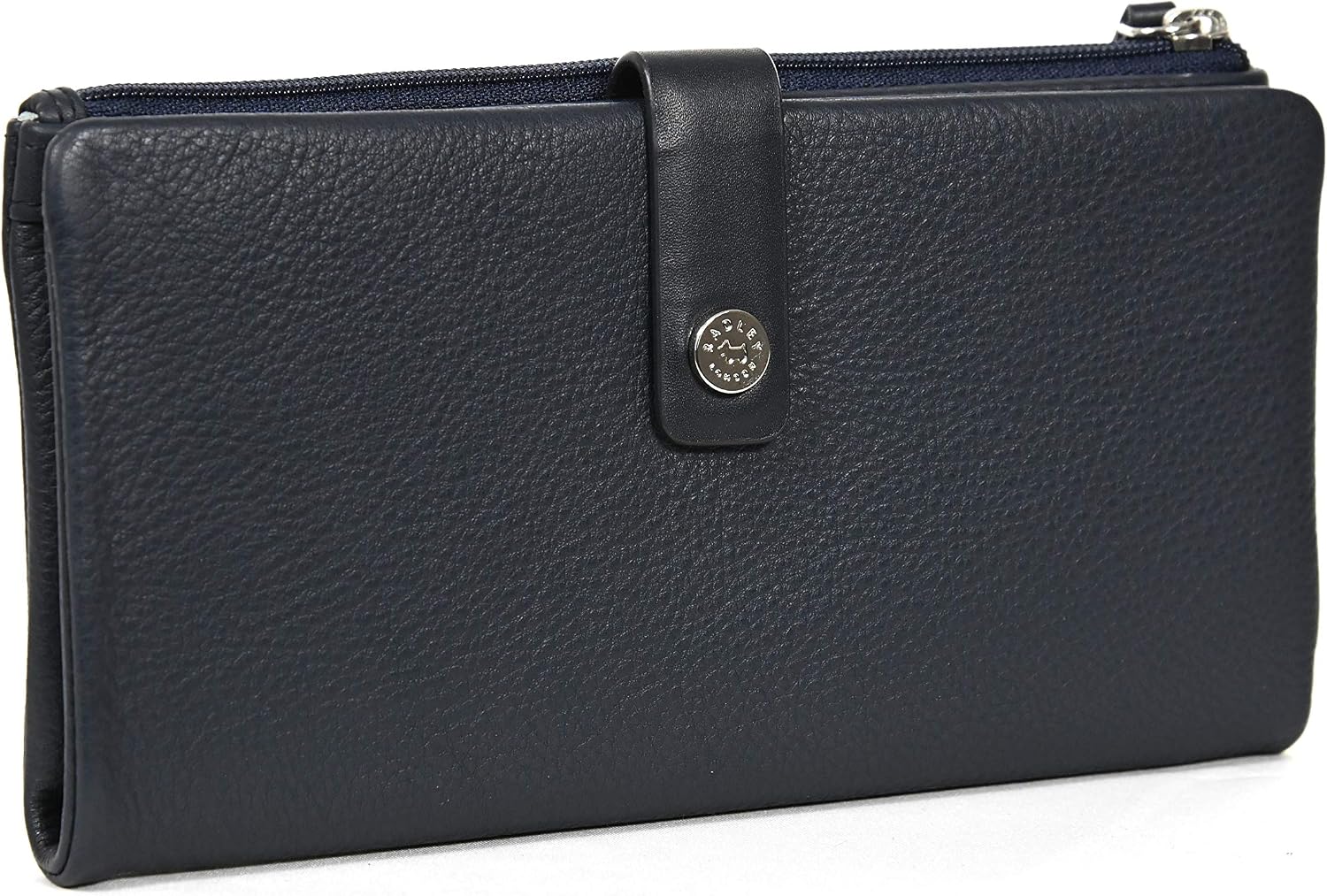 Radley Large Leather Folded Matinee Purse Larkswood in Navy Blue