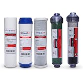 LiquaGen Yearly Replacement Kit for 6 Stage Dual RO/DI &amp; Drinking Water Filter System | Reverse Osmosis Water Purifier Set w/Alkaline Filter | Countertop or Under Sink
