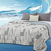 WQSPRING Cooling Comforter Queen Size, Cooling Blankets for Hot Sleepers, Breathable Lightweight Cold Blanket, Ultra Soft Thin Summer Bedding (Green, Queen)