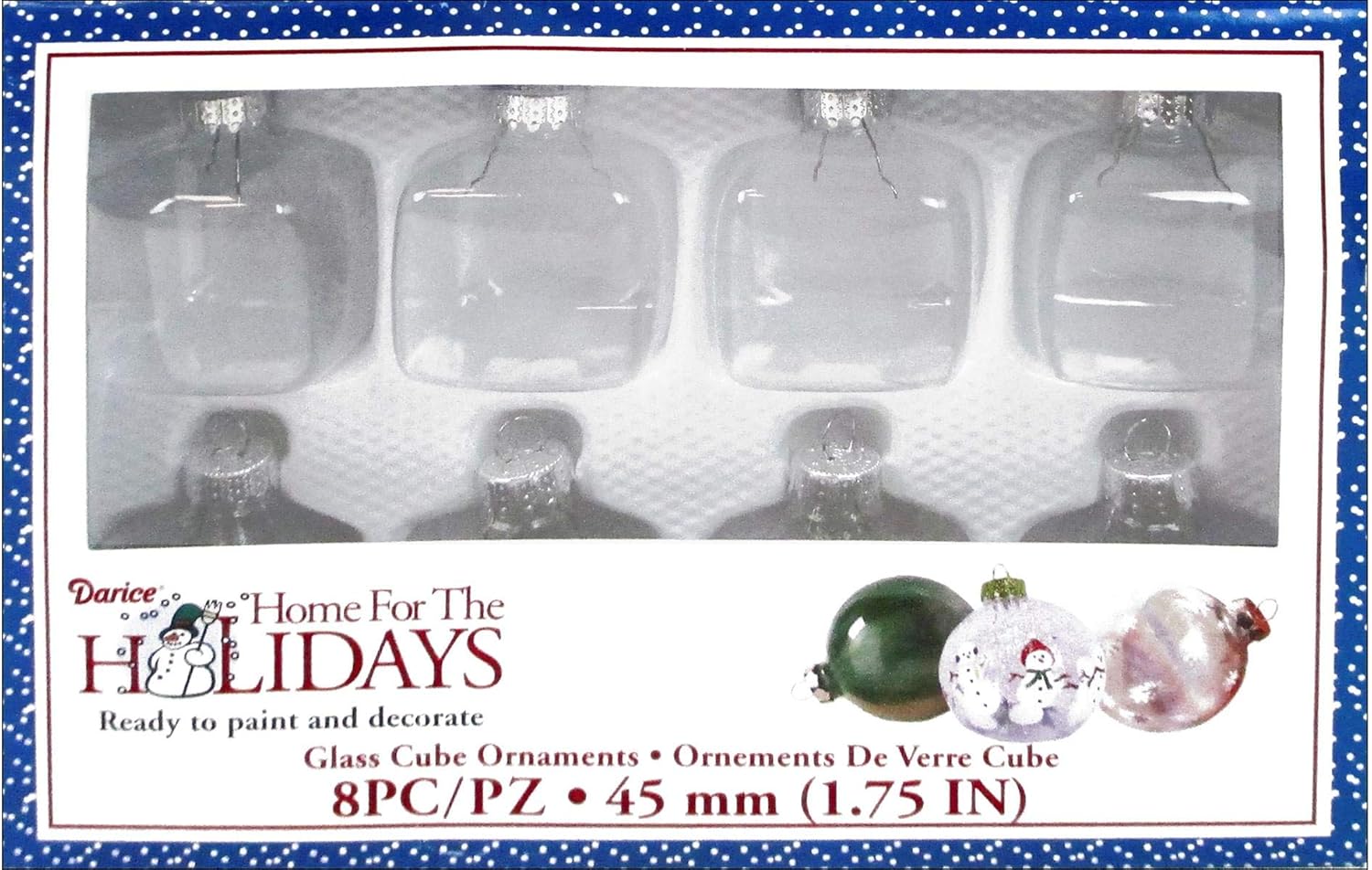 Darice Clear Glass Cube Ornaments 13/4 inches Amazon.co.uk Kitchen