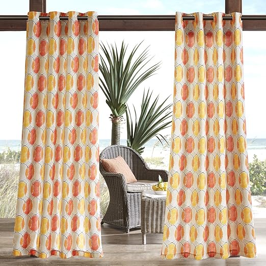 Amazon Com Madison Park Modern Grommet Curtains For Living Room