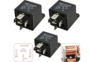 3 Packs 00432101 5-Pin 12V 40A Multi-Purpose Relay Heavy Duty Relay by MQparts - Replaces 109748 430-300 00432100 109748X - Compatible with Car, Boat, and Ariens EZR1440 EZR1540 EZR1640