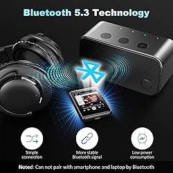MP3 Player with Bluetooth, Full Touch Screen Music