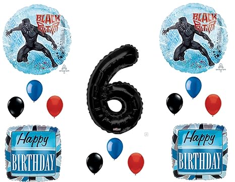 Birthday Party Supplies Helium Decorations Black Panther Latex Balloons 6 Home Garden Party Supplies