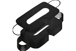 BBTO 150 PCS Disposable VR Mask Headset Sanitary Face Mask Cover Universal Eye Cover Mask Non-Woven Sanitary Cloth Compatible with Headset H-T-C Vive Virtual Reality (Black)
