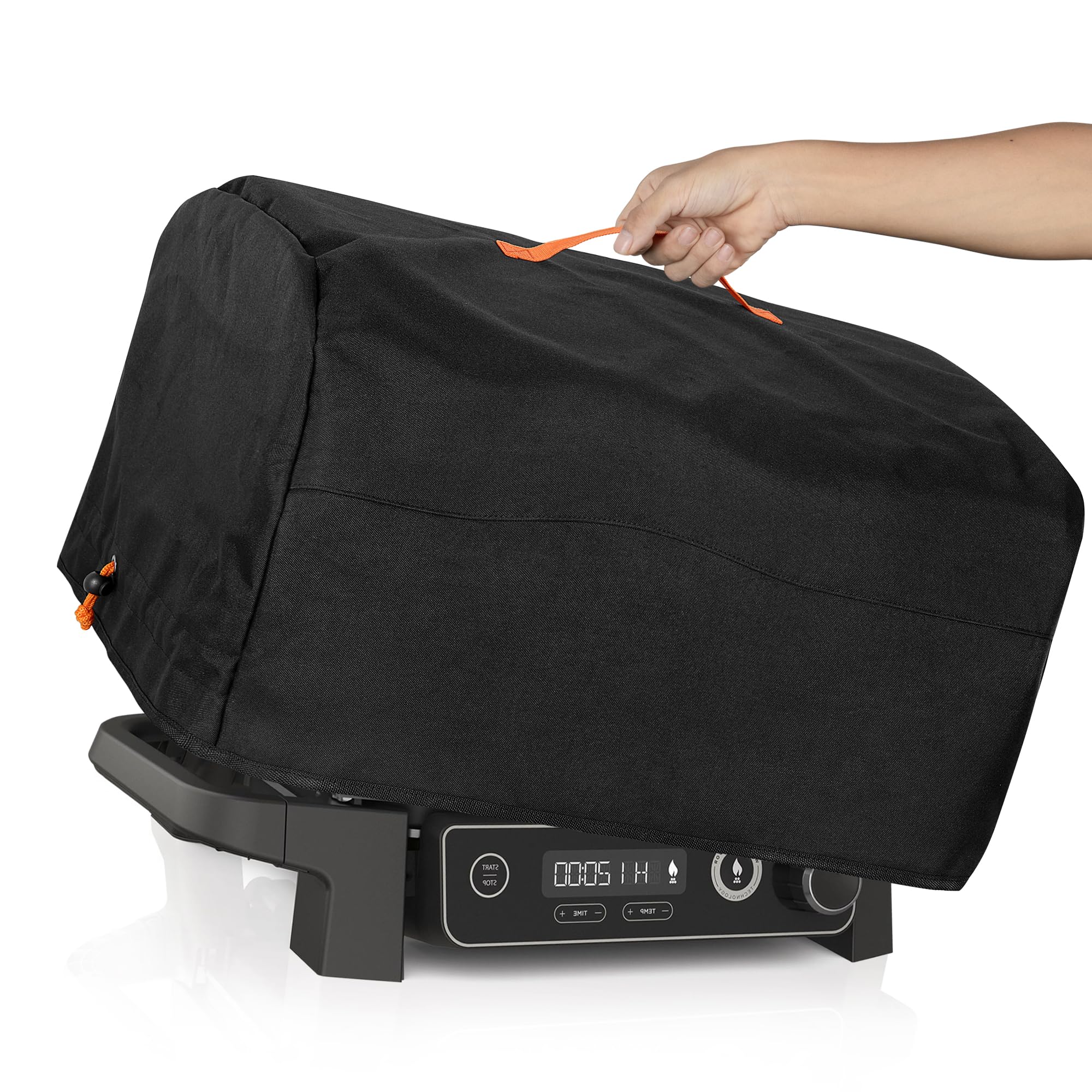 HODRANT Outdoor Grill Cover Compatible with Ninja OG701 OG751 Woodfire Grill, Compatible With Ninja OG700 Series Outdoor 7-in-1 Grill Smoker, BBQ Accessories Bag with Handle & Inner Pocket, Cover Only