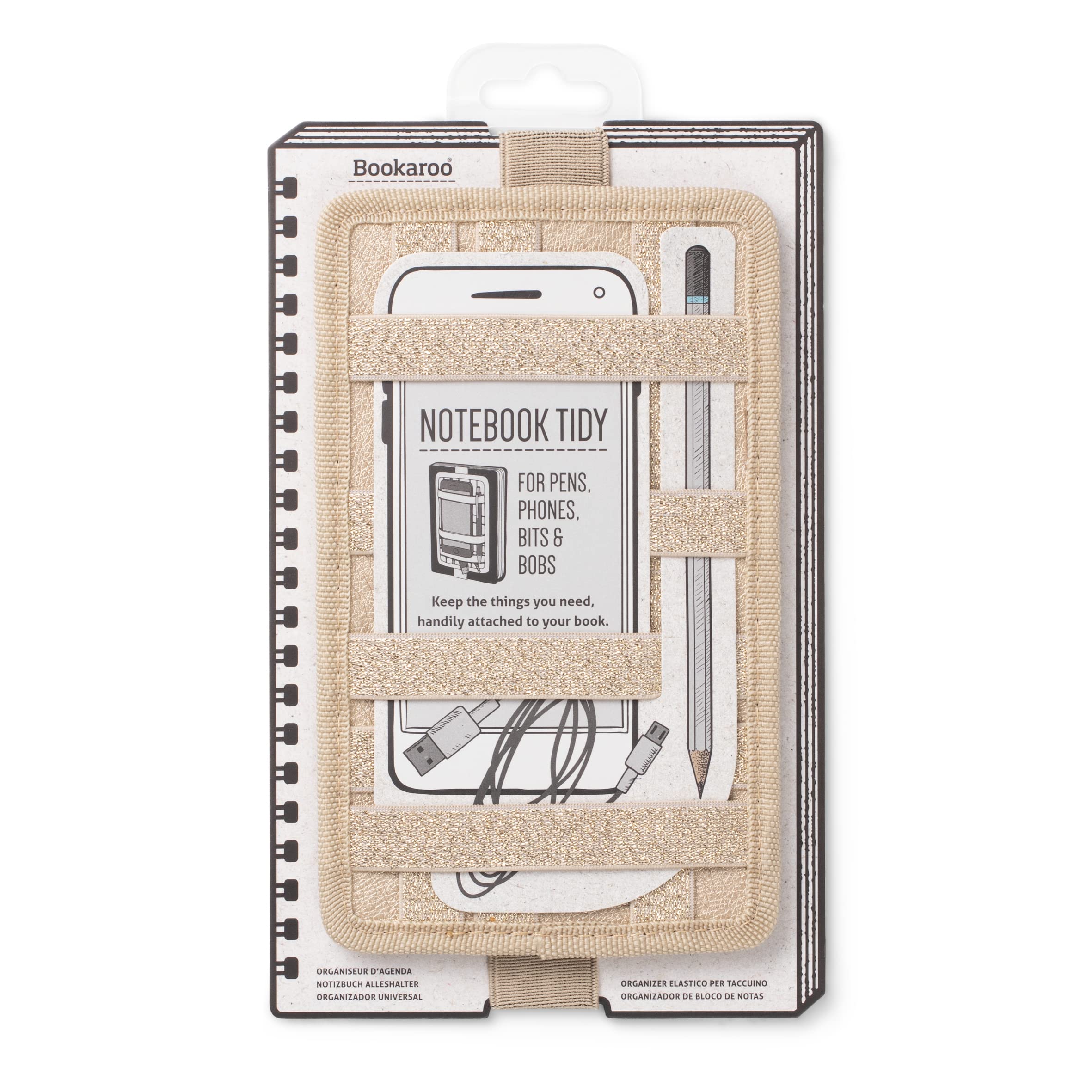IF Bookaroo Notebook Tidy - Gold