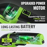 WORKPRO 2 in 1 Cordless Hedge Trimmer and Grass Shear 3.6 V 2000 mAh view 4