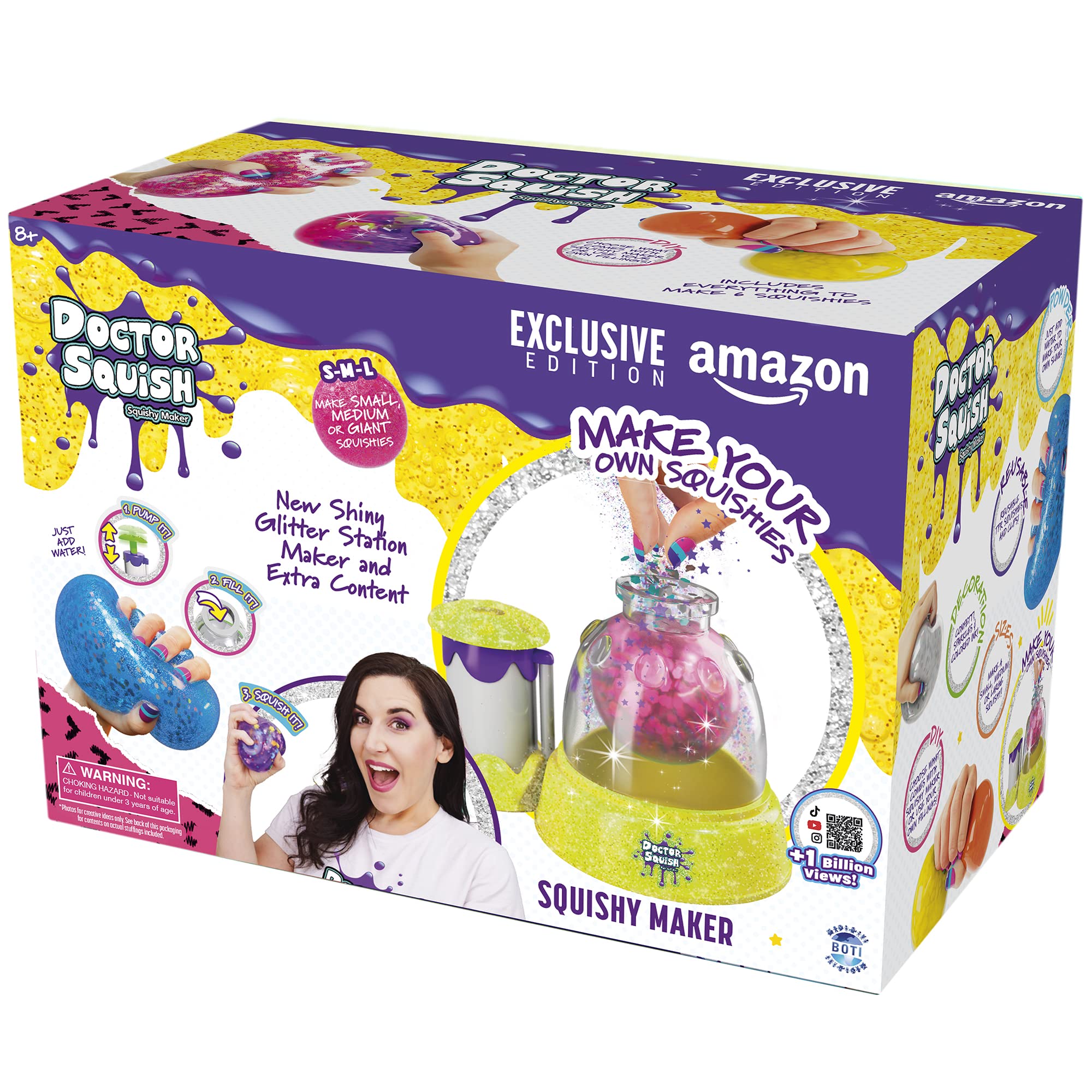 Photo 1 of Doctor Squish Squishy Maker Station Amazon-Exclusive Edition | DIY Make Your Squishies Kit | All Inclusive with Sparkles, Slime Powder, and Amazon Exclusive Bonuses | Ages 8 & Up