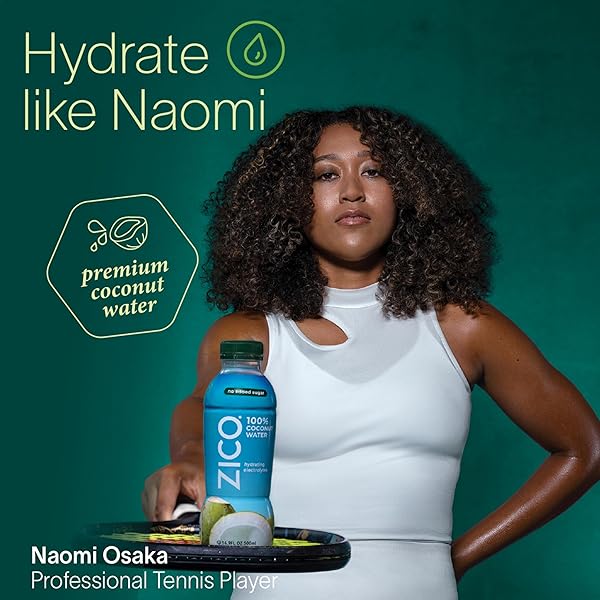 ZICO 100% COCONUT WATER, NO ADDED SUGAR, REFRESHINGLY DELICIOUS, HYDRATION WITH ELECTROLYTES, 16.9 FL OZ (PACK OF 12)