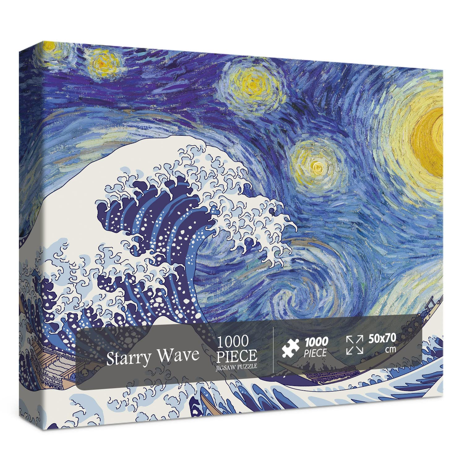 Touchwood Puzzle In Legno The Starry Night 190 Pezzi – Forme Irregolari E Fantasia, In Legno Di Betulla. Dimensioni 26,5x21 Cm, In Confezione Di Legno. Sfida Per Adulti E Ragazzi. - 5