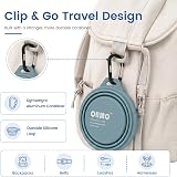 OHMO Collapsible Dog Bowl 2 Pack 400ml Foldable Silicone Pet Water Bowls view 5