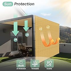 SunnyRoyal 17'x35' Sun Shade Sail Straight Edge