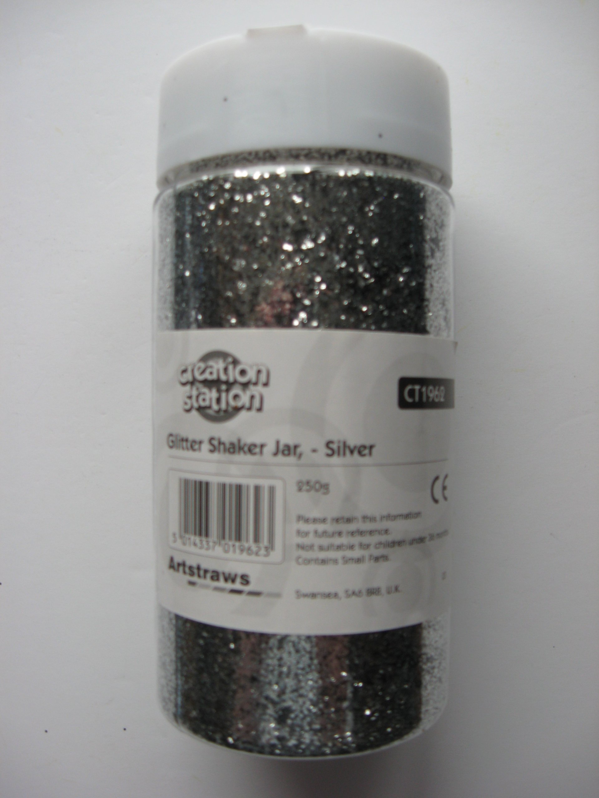 Creation Station 250 g Glitter Shaker Jar, Silver