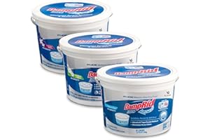 Damp Rid Hi-Capacity Moisture Absorber Damp Rid Bucket - 3 Pack (2 lb. each) Fragrance Free, Fresh Scent, Lavender Vanilla - Attracts & Traps Excess Moisture. Packed By ILIOS
