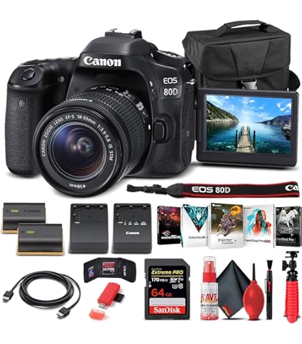 Amazon.com : Canon EOS 80D DSLR Camera with 18-135mm Lens